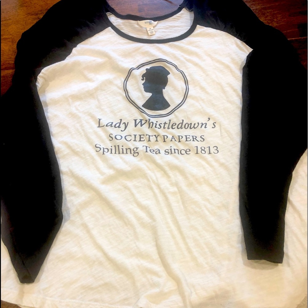 Women's 3/4 sleeve Lady Whistledown's tshirt
